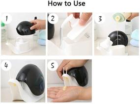 img 2 attached to Cute Brown Snail Soap Dispenser - Ideal for Kitchen, Bathroom, and More (120ML)