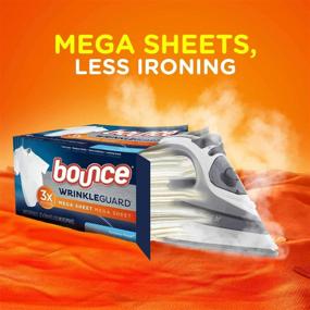 img 3 attached to 👕 Bounce Wrinkle Guard Dryer Sheets - Outdoor Fresh, Mega Sheet (20 Count) - Pack of 2 Boxes: Effective Wrinkle Protection