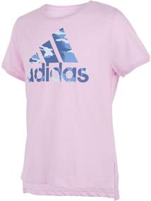 img 2 attached to 👚 Стильная футболка с коротким рукавом для девочек Adidas: идеальное дополнение к коллекции одежды для девочек