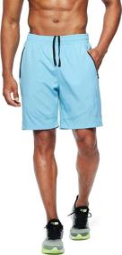 img 3 attached to 🩳 Top-rated Pudolla Men's Workout Running Shorts with Convenient Zipper Pockets