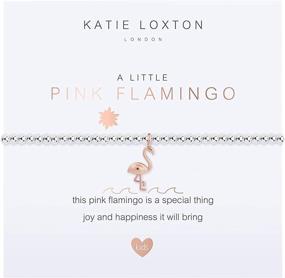 img 4 attached to Katie Loxton Регулируемый браслет с изображением фламинго