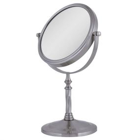 img 3 attached to 💄 Zadro Two-Sided Vanity Swivel Mirror in Satin Nickel - The Perfect Addition to Your Beauty Routine - VAN45