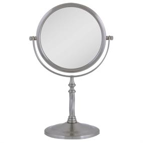 img 4 attached to 💄 Zadro Two-Sided Vanity Swivel Mirror in Satin Nickel - The Perfect Addition to Your Beauty Routine - VAN45