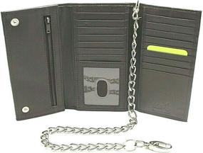 img 4 attached to Stainless Steel Blocking Leather Checkbook for Trucker Men's Accessories