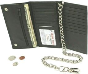 img 3 attached to Stainless Steel Blocking Leather Checkbook for Trucker Men's Accessories