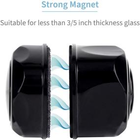 img 2 attached to 🐠 Pawfly Magnetic Algae Scraper for Nano Fish Tank - Scratch-Free Brush for Efficient Aquarium Glass Cleaning