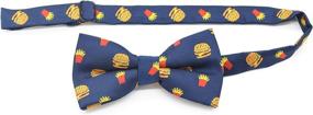 img 3 attached to Carahere Handmade Adjustable Pre Tied Pattern Boys' Accessories : Bow Ties