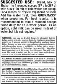 img 1 attached to ALLMAX Nutrition Quick Mass: Fast Mass Gain Catalyst, Strawberry-Banana Flavor, 6 lbs (2.72 kg)