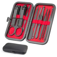 💅 10-in-1 manicure set - professional nail care kit for women and men, stainless steel nail clipper and pedicure set - ideal gift for loved ones and parents logo