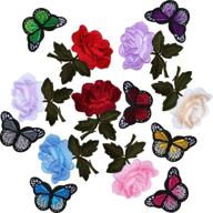 embroidery butterfly applique patches clothes logo