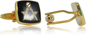 img 3 attached to Black Masonic Compass Cufflinks Presentation