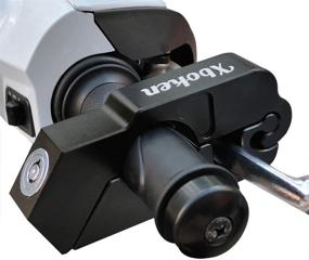 img 4 attached to 🔒 Xboken Motorcycle Lock: Fast, Secure Alloy CNC Grip/Throttle/Brake/Handlebar Lock (Black) - Includes 2 Keys!