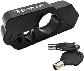 img 2 attached to 🔒 Xboken Motorcycle Lock: Fast, Secure Alloy CNC Grip/Throttle/Brake/Handlebar Lock (Black) - Includes 2 Keys!