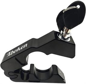 img 3 attached to 🔒 Xboken Motorcycle Lock: Fast, Secure Alloy CNC Grip/Throttle/Brake/Handlebar Lock (Black) - Includes 2 Keys!