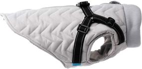 img 4 attached to 🧥 Silver Paw Quilted Dog Jacket with Built-in Harness, Winter Coats for Dogs – Country Living