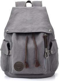 img 4 attached to HOME•F Backpack Vintage Daypack Rucksack