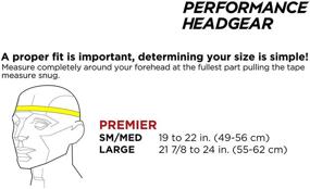 img 2 attached to Full 90 Sports Premier Performance Soccer Headgear Navy Large - Enhanced Protection and Performance Gear for Soccer Players