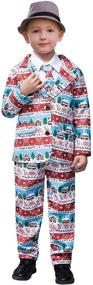 img 4 attached to 🎄 Funnycokid Christmas Blazer Costumes: Trendy Boys' Clothing and Stylish Suits & Sport Coats