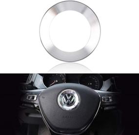 img 4 attached to LECART Steering Stickers Volkswagen Accessories Interior Accessories