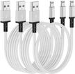[3/6/10ft] iphone charger cable 3pack computer accessories & peripherals logo