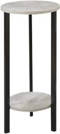 🌿 versatile and stylish graystone 31" plant stand: faux birch/black finish for added convenience логотип