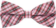 👔 stylish carahere handmade plaid green black boys' accessories and bow ties: elevate your little gentlemen's style logo
