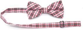 img 2 attached to 👔 Stylish Carahere Handmade Plaid Green Black Boys' Accessories and Bow Ties: Elevate Your Little Gentlemen's Style