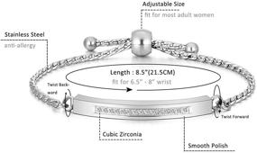 img 2 attached to 📿 Jovivi Stainless Steel Tube Bar Urn Bracelet for Ashes: Customizable Keepsake Locket Jewelry with Filler Kit and Gift Box