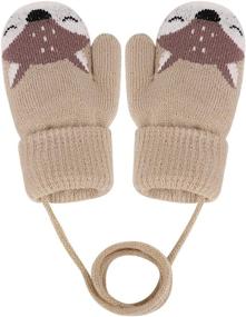 img 1 attached to 🧤 Warm and Stylish Toddler Winter Mittens: Must-Have Accessory for Girls in Cold Weather