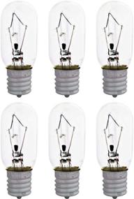 img 4 attached to 🔦 Sterl Lighting 25W T8 E12 Candelabra Base Dimmable Tubular Salt Lamp Bulb - Incandescent 25T8 Appliance Light for Microwave Oven - 120V, 2.44 inch, 150Lm, 2700K Warm White Clear - Pack of 6