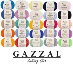 img 3 attached to 🧶 Gazzal Baby Cotton 1.76 Oz (50g) / 150 Yards (165m) Soft, Fine Baby Yarn, 60% Cotton(White - 3410) - Improved SEO