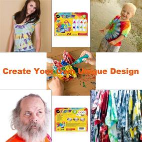 img 2 attached to Vibrant Tie Dye Kit - Upgraded Formulas, 8 Colors, No Fading | Ideal for Kids & Adults DIY Arts & Crafts