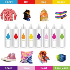 img 1 attached to Vibrant Tie Dye Kit - Upgraded Formulas, 8 Colors, No Fading | Ideal for Kids & Adults DIY Arts & Crafts