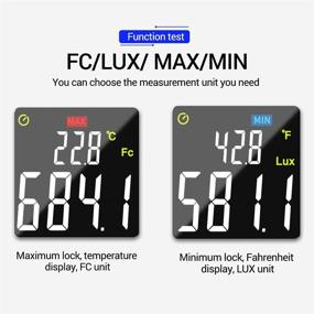 img 2 attached to HONUTIGE Luxmeter Lluminanc Portable Temperature