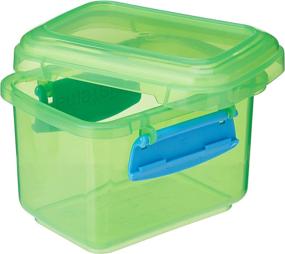 img 3 attached to Sistema Lunch Collection Food Storage Containers 1.6 Cup, 3 Pack - Blue/Green/Pink: Ideal for Meal Prep, BPA Free & Reusable