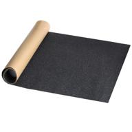 🛹 11x50 black skateboard grip tape sheet, zuext bubble-free waterproof scooter grip tape, longboard griptape, sandpaper for rollerboard, stairs, gun, pedal, pistol, wheelchair, steps (125x27cm) - enhanced seo logo