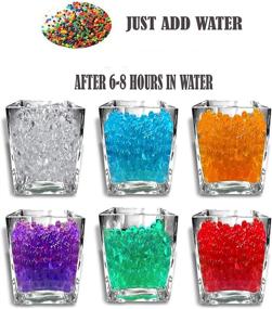 img 3 attached to 💦 24 Bags of Water Beads: Crystal Gel Water Pearls, Aqua Jelly Beads for Wedding Centerpiece Vase Fillers, Plant Decoration, Refill & Sensory Toys