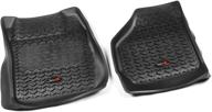 high-quality rugged ridge 82902.07 front floor liner - black for 1999-2007 ford f-250 🚚 / f-350 super duty regular / extended / super crew: must-have protection for your truck! logo