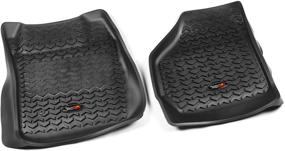 img 4 attached to High-Quality Rugged Ridge 82902.07 Front Floor Liner - Black for 1999-2007 Ford F-250 🚚 / F-350 Super Duty Regular / Extended / Super Crew: Must-Have Protection for Your Truck!