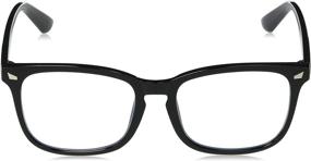 img 3 attached to 👓 Non-Prescription Blue Light &amp; UV400-Blocking Glasses for Computer or Gaming by Amazon Essentials - Unisex