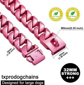 img 1 attached to Txprodogchains Collar Buckle Strong Stainless Dogs and Training & Behavior Aids