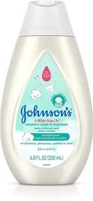img 4 attached to 👶 Johnson's CottonTouch Newborn Baby Wash & Shampoo Review: Real Cotton Infused, 6.8 fl. oz