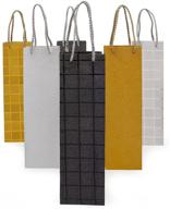 винные подарочные сумки - дизайн с блестками и фольгированными узорами на праздничную вечеринку (упаковка из 6 штук) логотип