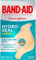 💧 пластырь band-aid hydro seal: 18 крупных пластырей для оптимального заживления ран логотип