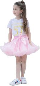 img 4 attached to 👑 Kephy Princess Pleated Birthday Pettiskirt: Stylish Girls' Clothing at its Best