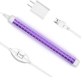 img 4 attached to 🎃 Wennyn LED Black Light Tube - USB Compatible 10W UV Blacklight Bulb Replacement for Glow in The Dark, Halloween, Blacklight Posters, Parties, and Fluorescent Glow
