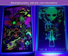 img 2 attached to 🎃 Wennyn LED Black Light Tube - USB Compatible 10W UV Blacklight Bulb Replacement for Glow in The Dark, Halloween, Blacklight Posters, Parties, and Fluorescent Glow