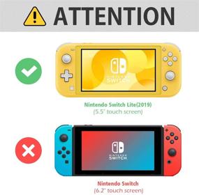 img 3 attached to 🔒 [3 Pack] JOTO Tempered Glass Screen Protector for Nintendo Switch Lite 2019 - Clear, Rounded Edge Real Glass Film Guard