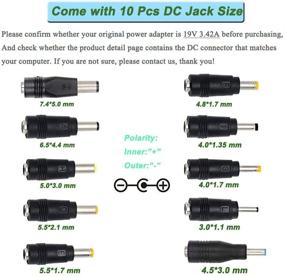 img 3 attached to 💻 Universal Laptop Charger, 19V 65W Power Supply Adapter for Toshiba, IBM, Lenovo, Acer, Asus, Samsung, Sony Notebook, Ultrabook, Chromebook, LG TV Monitors - TKDY