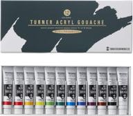 turner color school acrylic gouache 12-color set logo